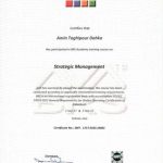 گواهینامه بین المللی مدیریت استراتژیک Strategic Management